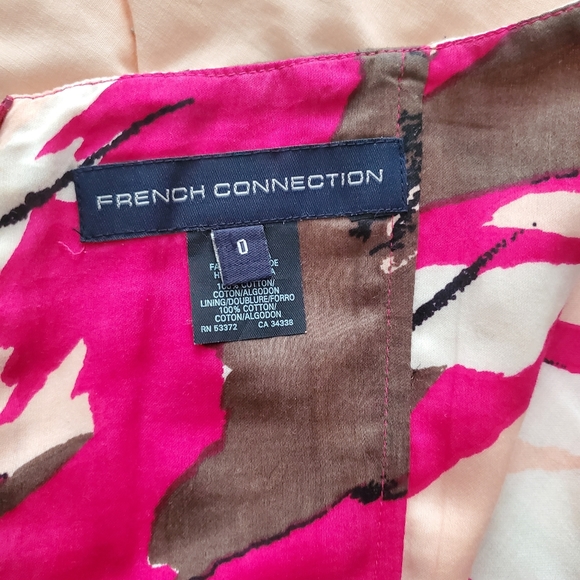 French Connection Strapless Mini Cocktail Dress with Pockets size 0 - Picture 6 of 11